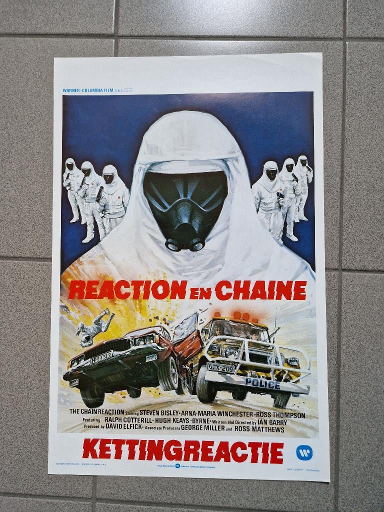 filmaffiche The Chain Reaction filmposter, Rechthoekig Staand, Verzenden, Zo goed als nieuw, A1 t/m A3