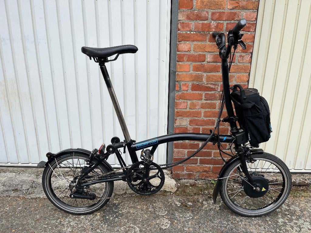 Brompton Electric Vouwfiets 6 versnellingen + grote tas, Ophalen, Gebruikt, Brompton, 16 tot 18 inch