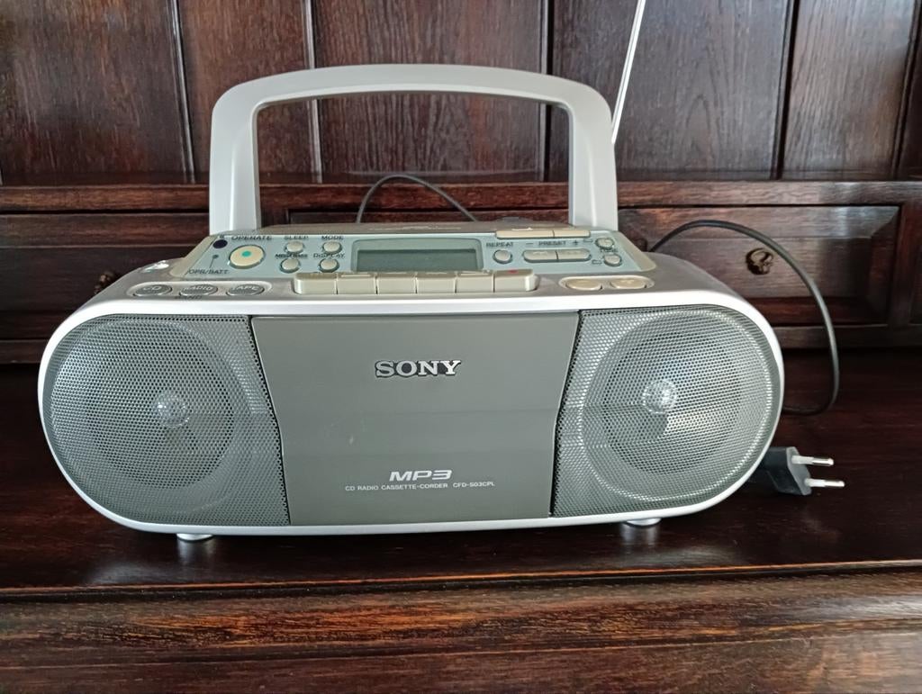 Draagbare radio-cassette-cd-speler Sony Mp3, Ophalen, Radio