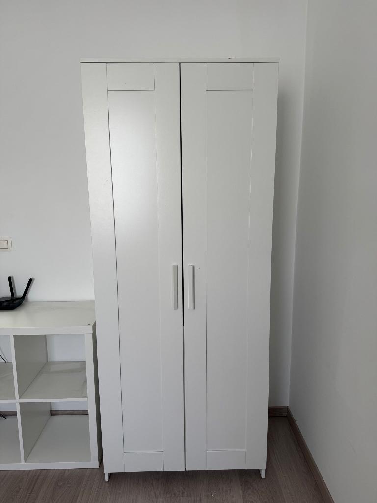 Witte IKEA kast Brimnes, Ophalen, Met deur(en), Gebruikt, 50 tot 100 cm