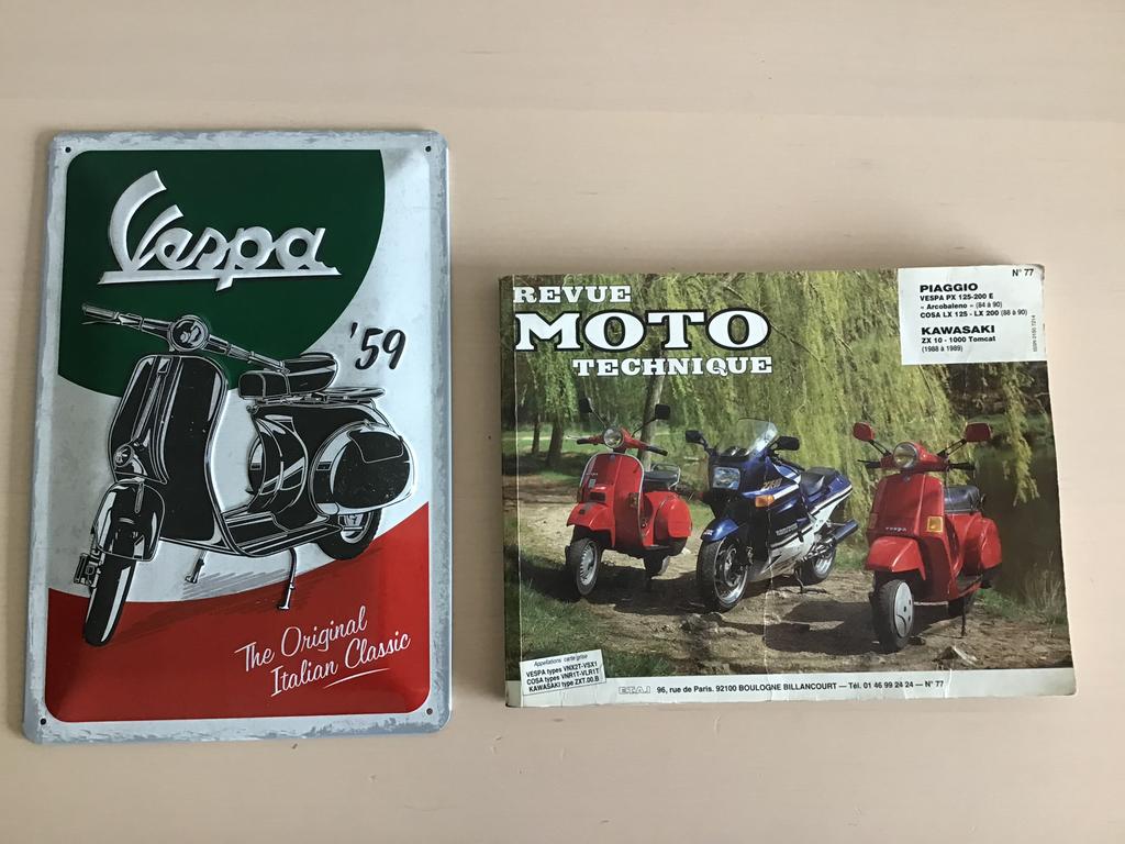 Revue technique Vespa, Motos