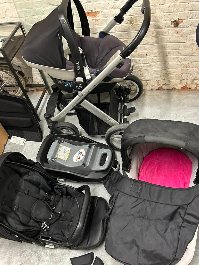 Volledige set kinderwagen, buggy, maxicosi, Kinderen en Baby's, Kinderwagens en Combinaties, Ophalen, Gebruikt, Kinderwagen, Mutsy