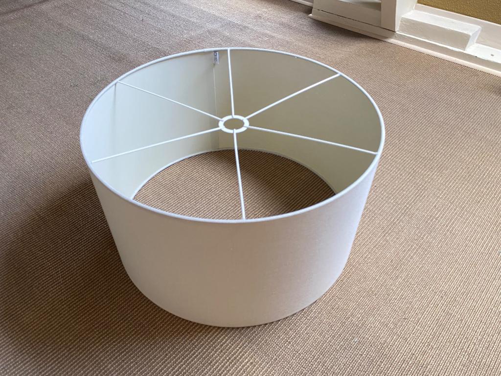 Lampenkap, Ophalen, 25 tot 50 cm, Beige, Rond