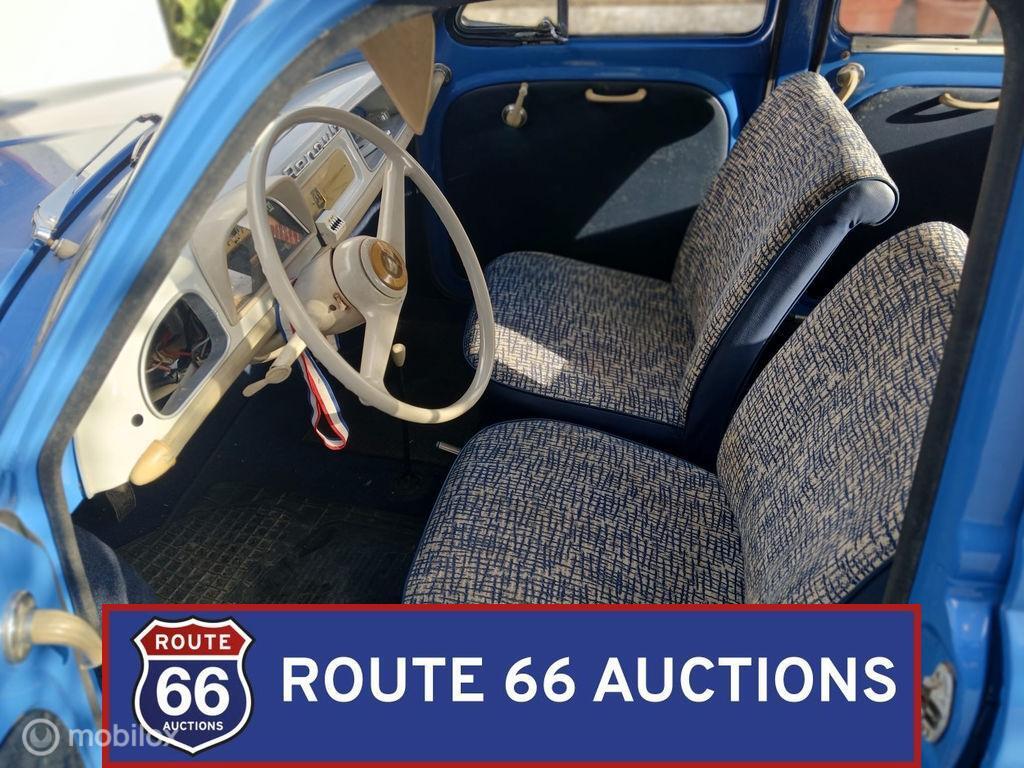 Renault Dauphine | 1960 | Route 66 Auctions, Renault, Zwart, Bedrijf, Handgeschakeld