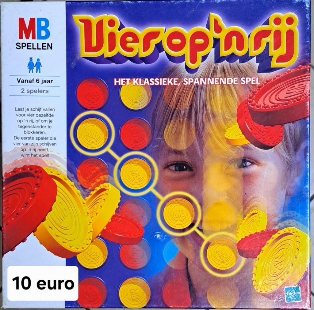 Spel - VIER OP EEN RIJ (Classic edition), Een of twee spelers, Ophalen of Verzenden, MB spelen