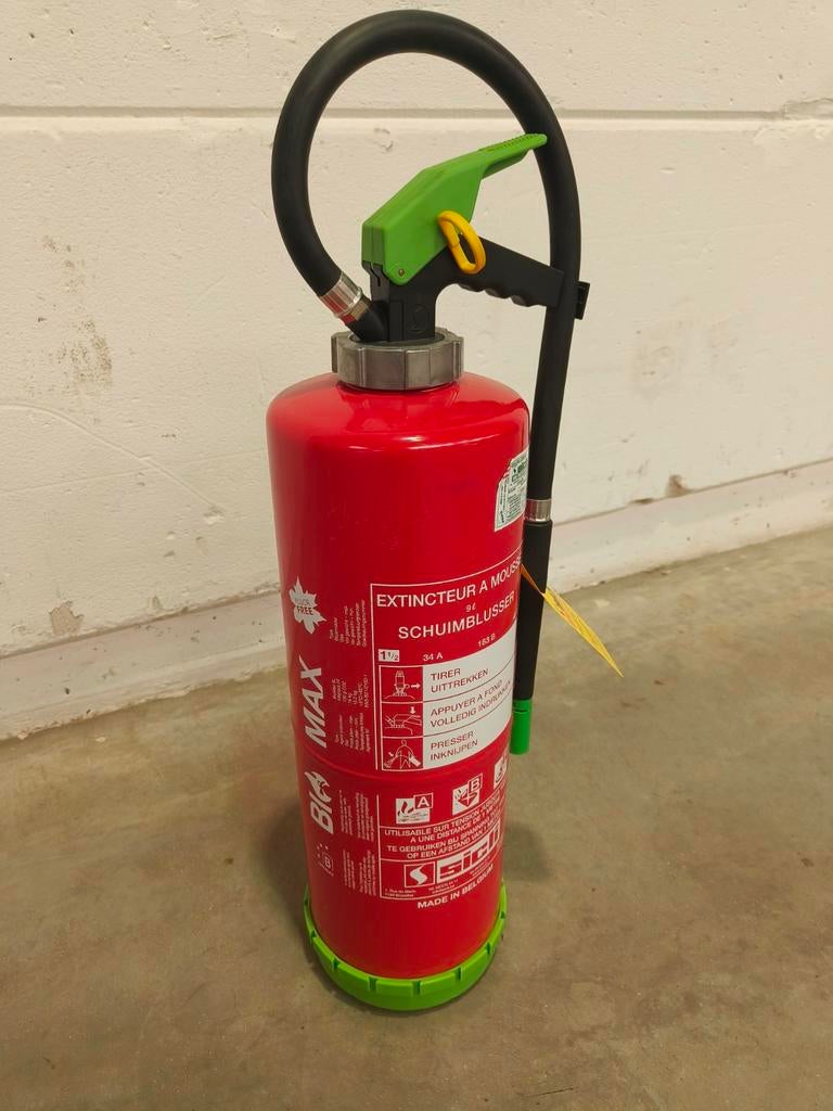 Extincteur à mousse sans fluor 9 litres, Maison & Meubles, Extincteurs & Coffres-forts, Sicli, Comme neuf, Enlèvement, Onbekend
