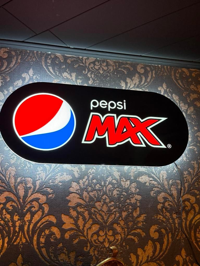 Enseigne lumineuse pepsi max, Collections, Marques & Objets publicitaires, Enlèvement ou Envoi