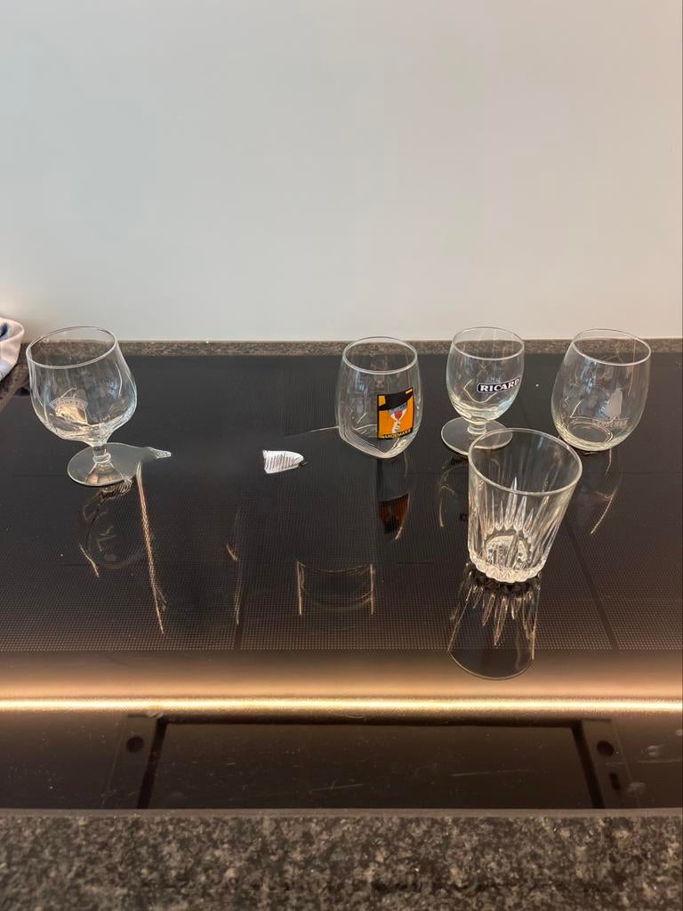 5 nieuwe aperitief-glazen, Verzamelen, Ophalen of Verzenden, Nieuw