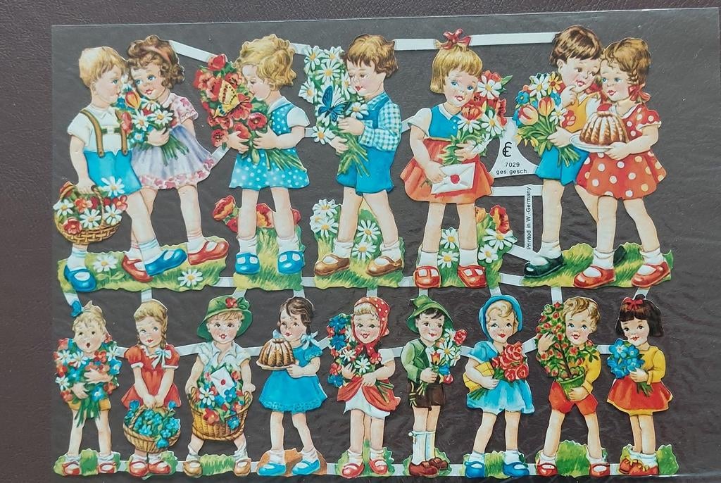 Belles images poétiques. W-Allemagne et M.L.P. Angleterre, Collections, Illustrations de cahiers de poésies, Enlèvement ou Envoi