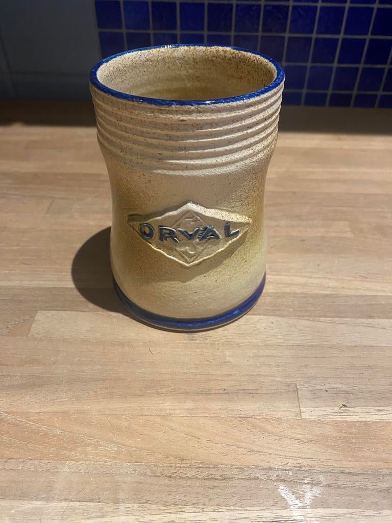 Chope Orval 25cl neuf grès signé, Collections, Enlèvement ou Envoi