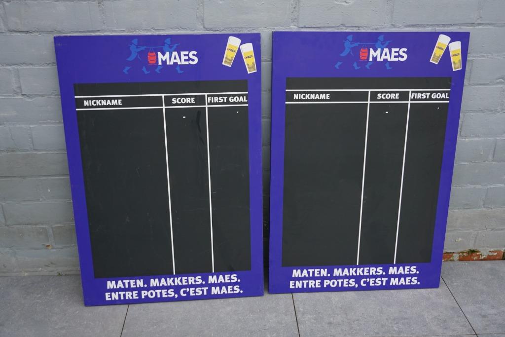 groot pronostiek bord bier maes pils 94 cm x 65 cm, Ophalen of Verzenden