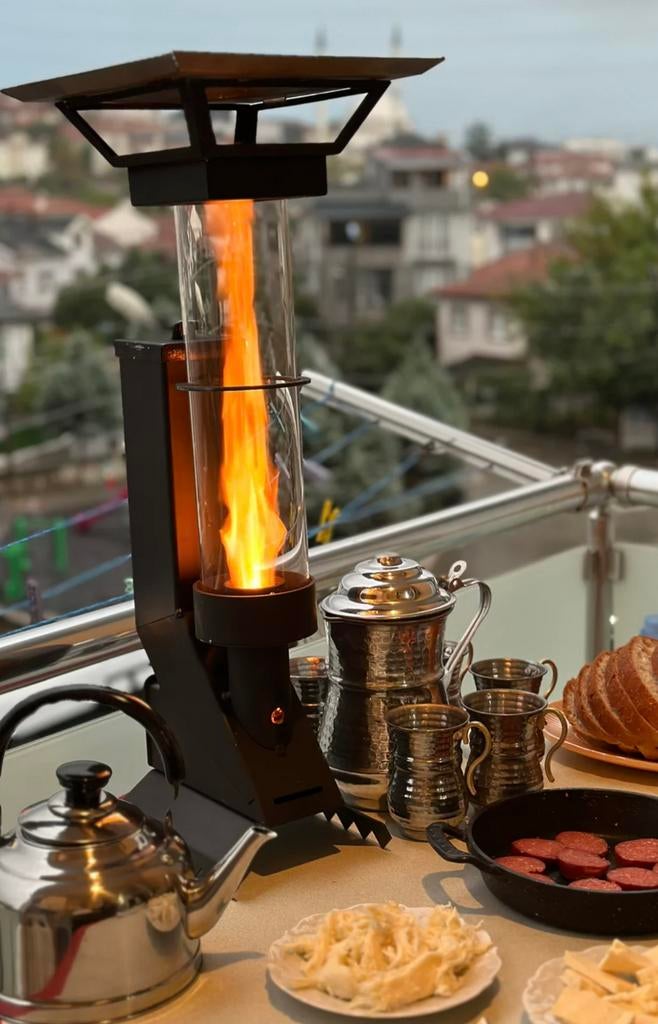 PelletKachel - Veranda Heater - Terrasverwarmer, Ophalen of Verzenden, Zo goed als nieuw