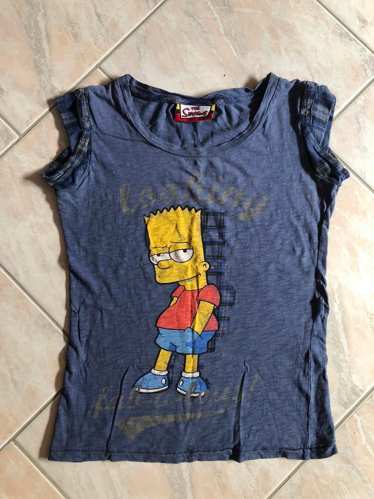 Het Simpsons-t-shirt, The Simpsons, Zo goed als nieuw, Maat 36 (S), Blauw