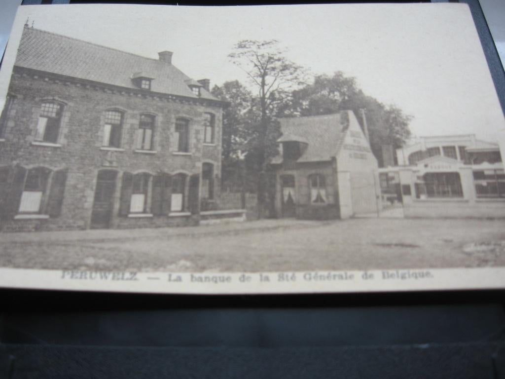 Carte postale de la Banque Générale de Belgique de Péruwelz, Enlèvement ou Envoi, 1920 à 1940, Non affranchie, Hainaut