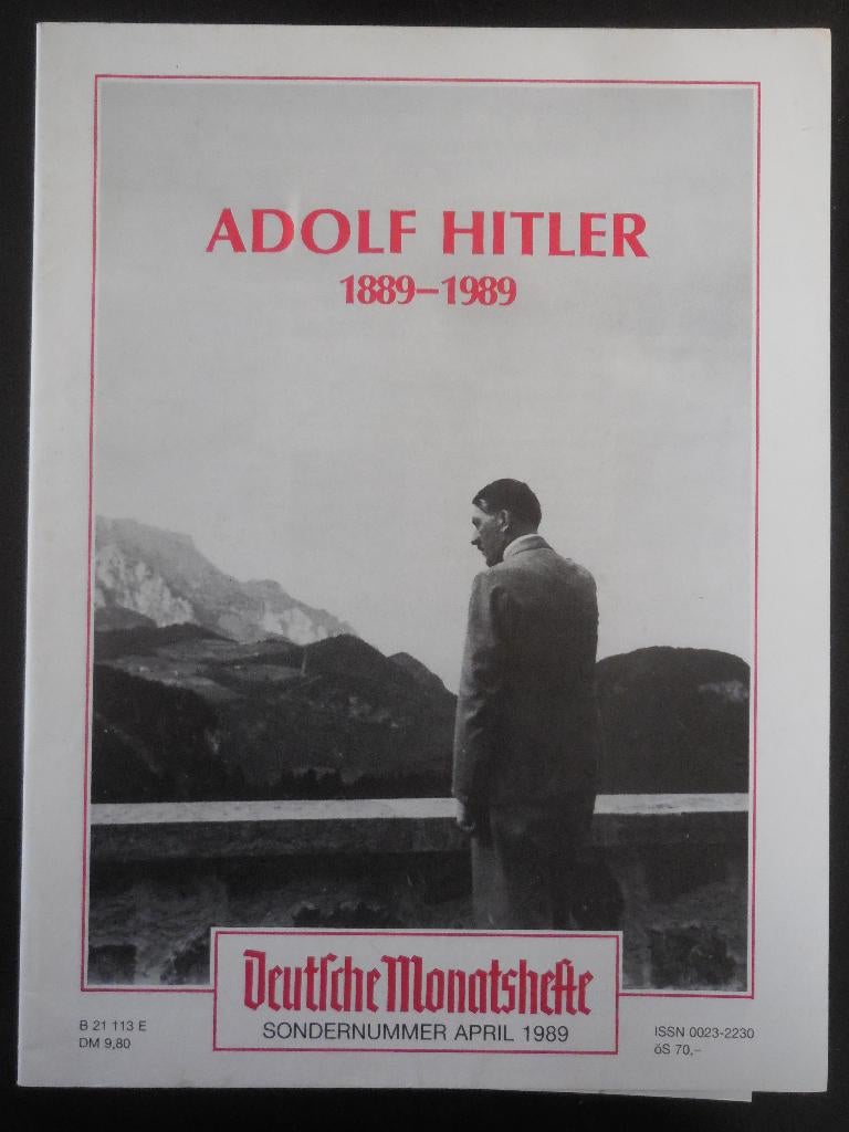 Deutsche Monatshefte - A. Hitler - spec. nr. april 1989, Boeken, Ophalen of Verzenden, Zo goed als nieuw
