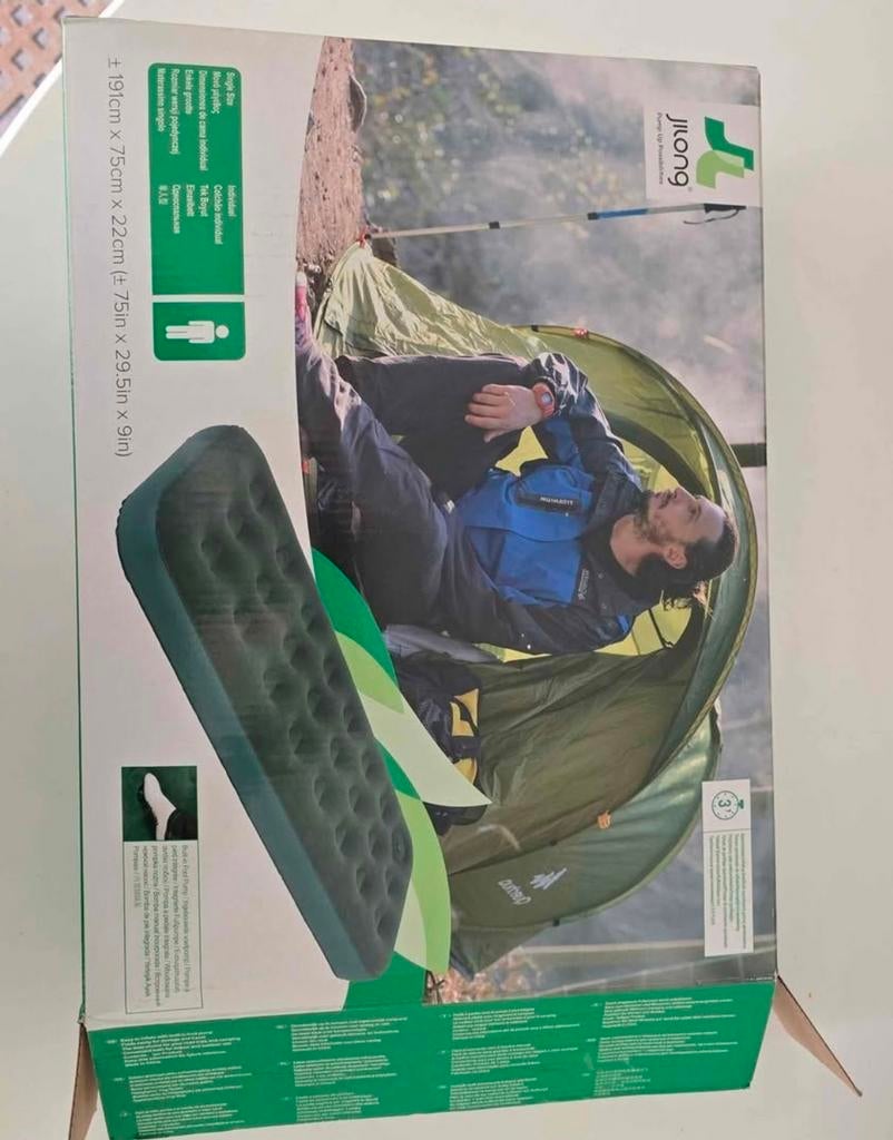 Matelas gonflable Camping NEUF, Caravanes & Camping, Enlèvement ou Envoi, Pompe intégrée