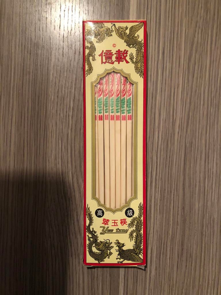 20 Baguettes chinoises imitation ivoire neuves