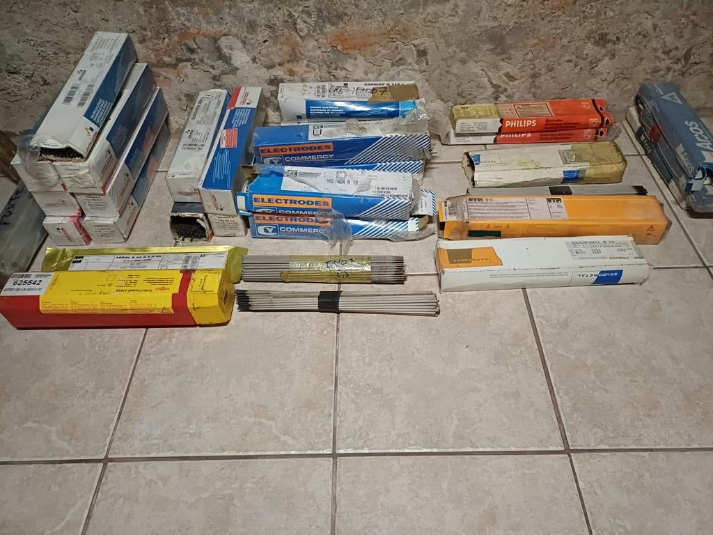 Paquets de baguettes à souder Acier, inox, fonte, Enlèvement