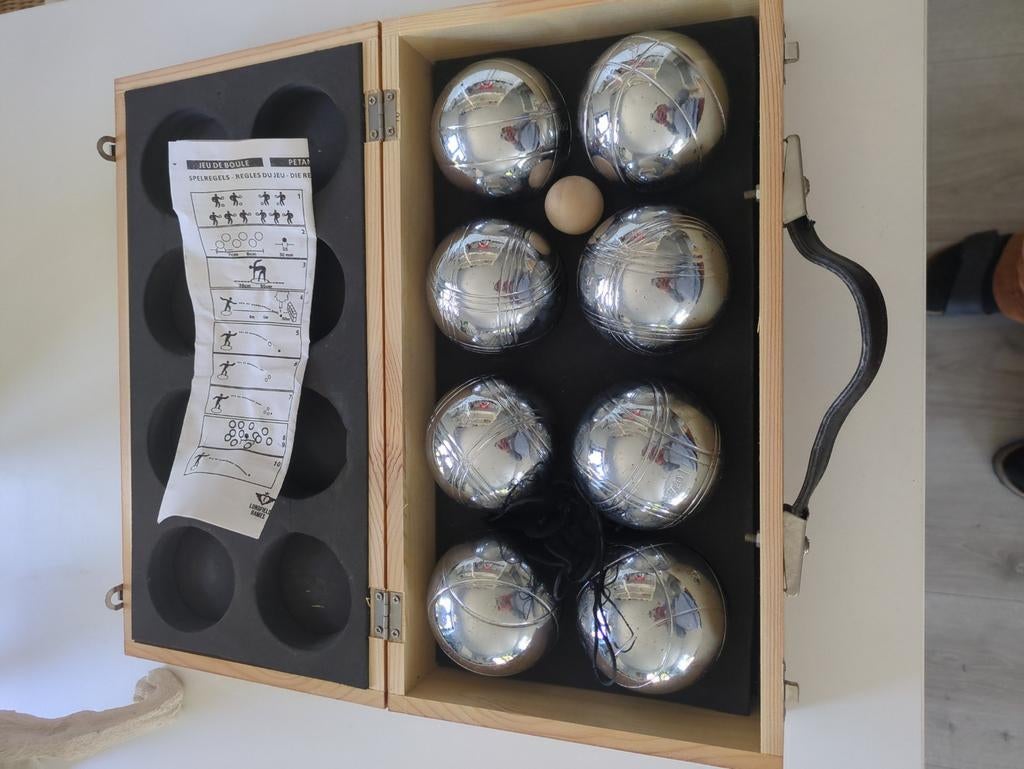 🚨‼️ Petanque Jeu de Boules in houten kist = ongebruikt, Enlèvement, Neuf