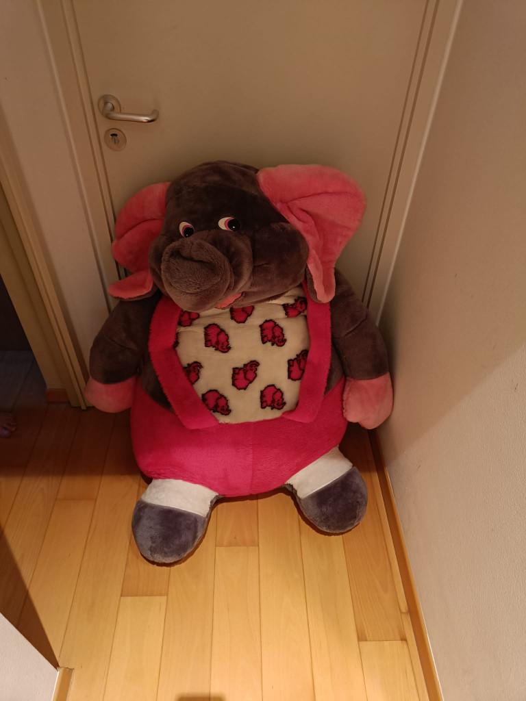 Peluche Elephant Rose 95cm, Enlèvement, Neuf, Éléphant