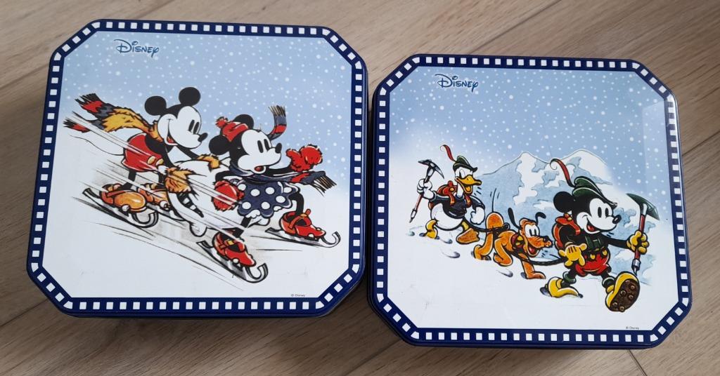 2 boîtes en métal Delacre édition  Disney, Maison & Meubles, Enlèvement, Utilisé, Métal