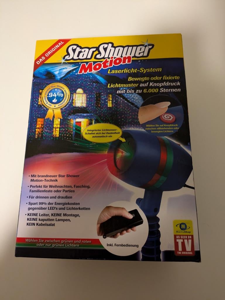Laser kerstversiering star shower motion, Ophalen of Verzenden, Zo goed als nieuw