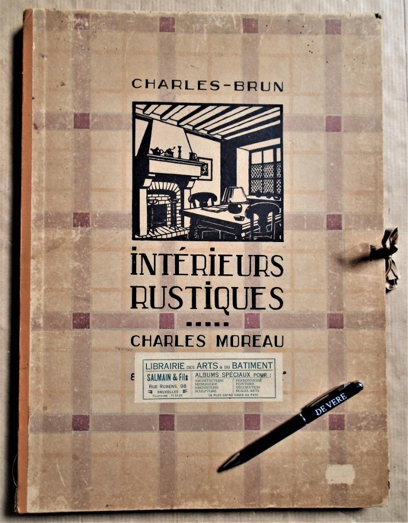 Intérieurs Rustiques - 1928 - Jean Charles-Brun (1870-1946), Charles-Brun (1870-1946), Enlèvement ou Envoi, Style ou Courant, Utilisé