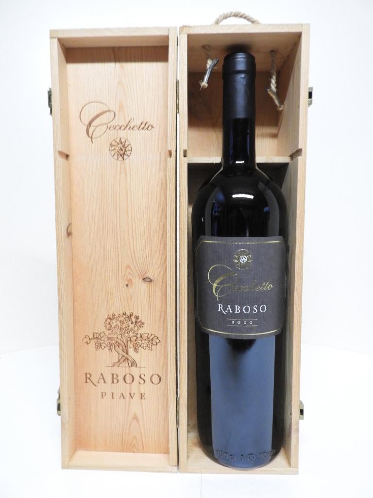 Wijn Cecchetto Raboso van 2000, Magnum 1,5 liter., Nieuw, Rode wijn, Vol, Italië