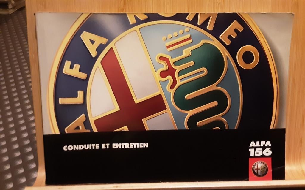 Notice d'utilisation de l'Alfa Romeo 156, Enlèvement ou Envoi, Comme neuf, Alfa Romeo