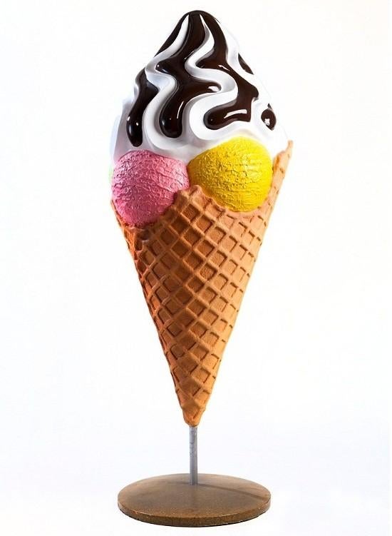 Crème glacée 170 cm - mobile à glace en polyester sur corne, Collections, Enlèvement, Neuf