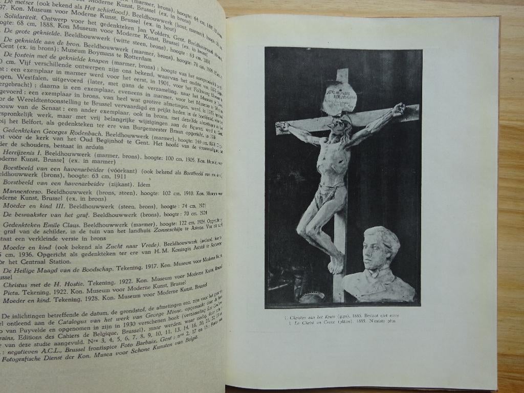 George Minne, monografie door André De Ridder ca 1950, Enlèvement ou Envoi, Utilisé, Peinture et dessin