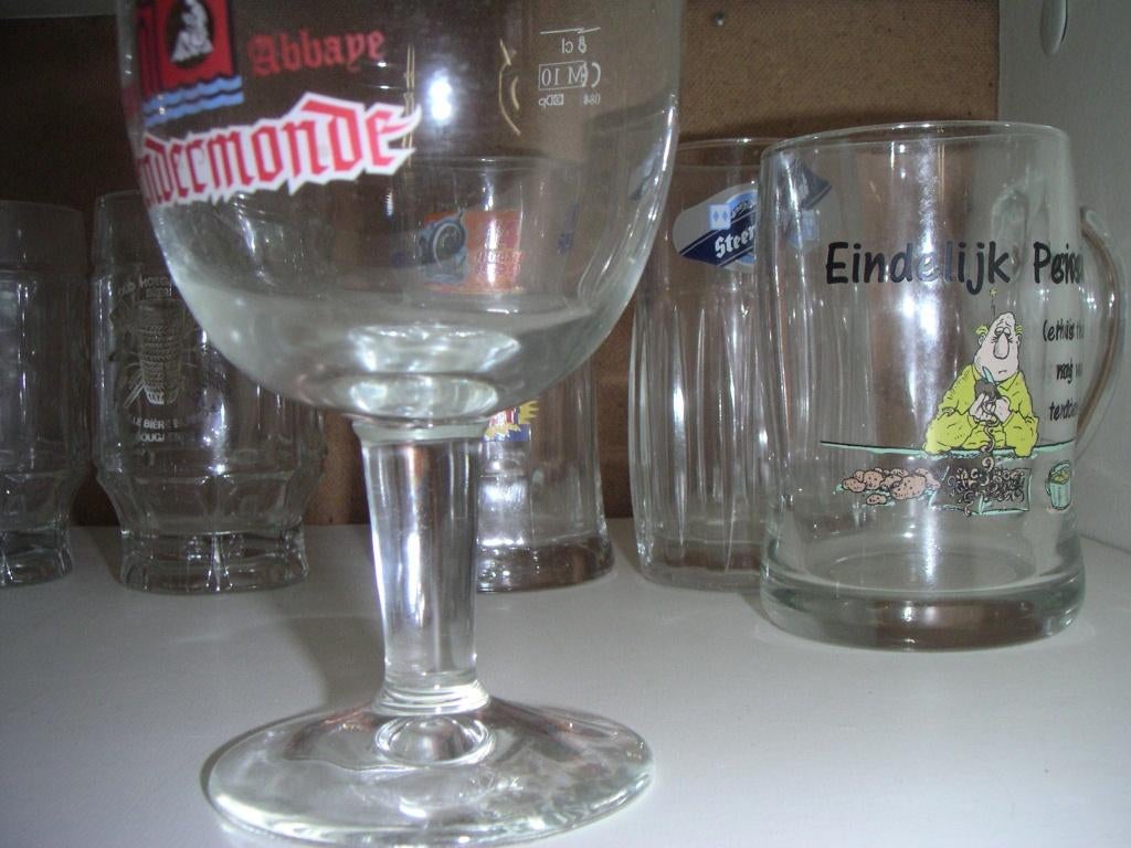 20 glazen, Ophalen of Verzenden, Gebruikt, Bierglas