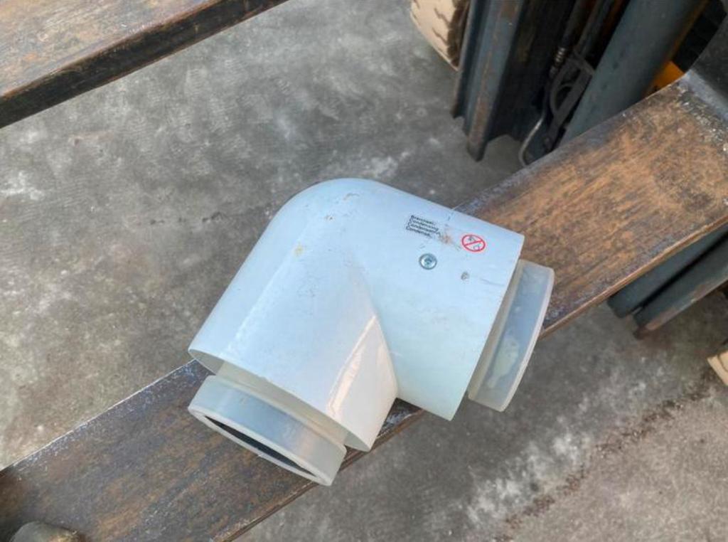 Schouw bocht cv ketel aardgas gas 80-125mm dubbelwandig, Ophalen, Aardgas