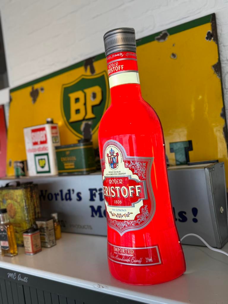 Boîte à lumière publicitaire Eristoff, Collections, Enlèvement, Utilisé, Table lumineuse ou lampe (néon)