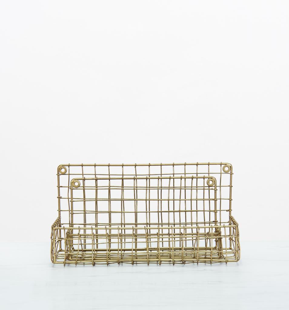 Wire Rekjes/Bakjes - Goud - 2stk, Huis en Inrichting, Ophalen of Verzenden, Nieuw