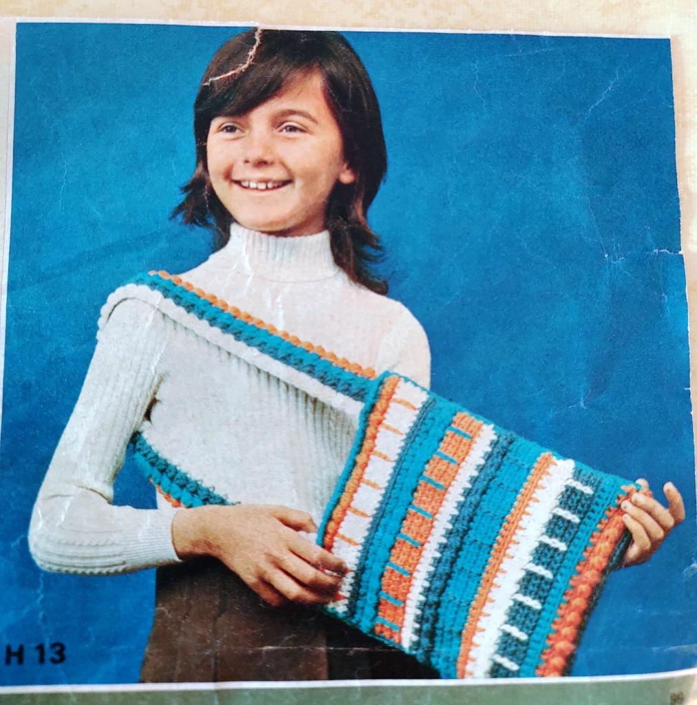 Laine DMC  8 écheveaux de 25 g - sac vintage fillette 1970, Enlèvement, Neuf, Crochet, Laine ou Fils