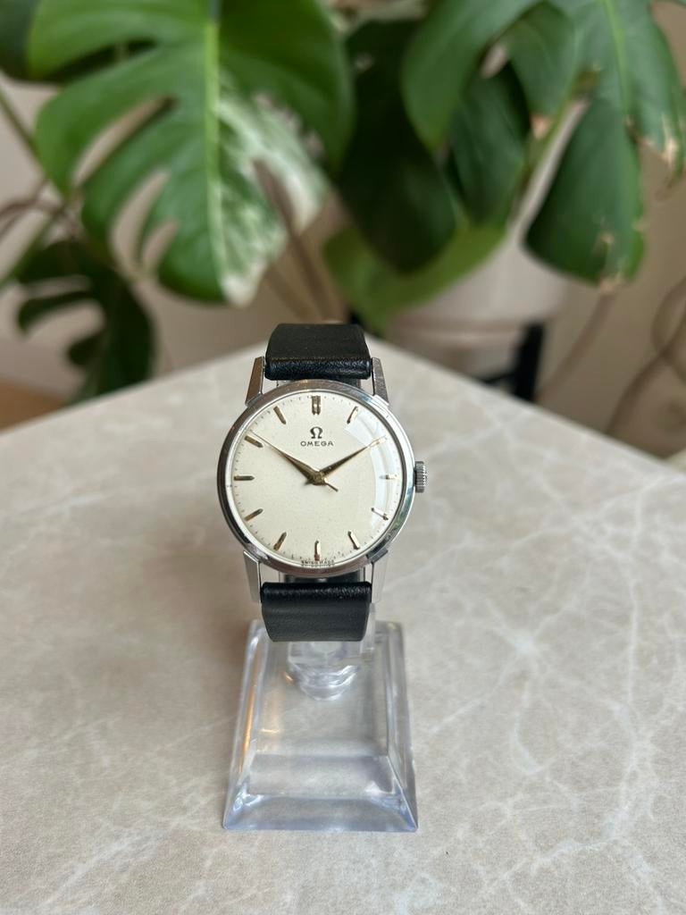 Montre Omega Vintage | réf. 2902-1 SC | Entretien récent, Montre-bracelet, Enlèvement ou Envoi, Cuir, Omega