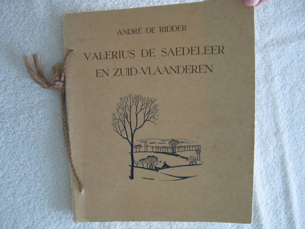 Valerius de Saedeleeer — André de Ridder - 1937, Ophalen of Verzenden, Gelezen