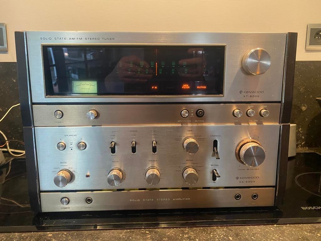 vintage high-end KENWOOD ampifier + tuner (1972-1976), Audio, Tv en Foto, Versterkers en Ontvangers, Gebruikt, Stereo, Overige merken