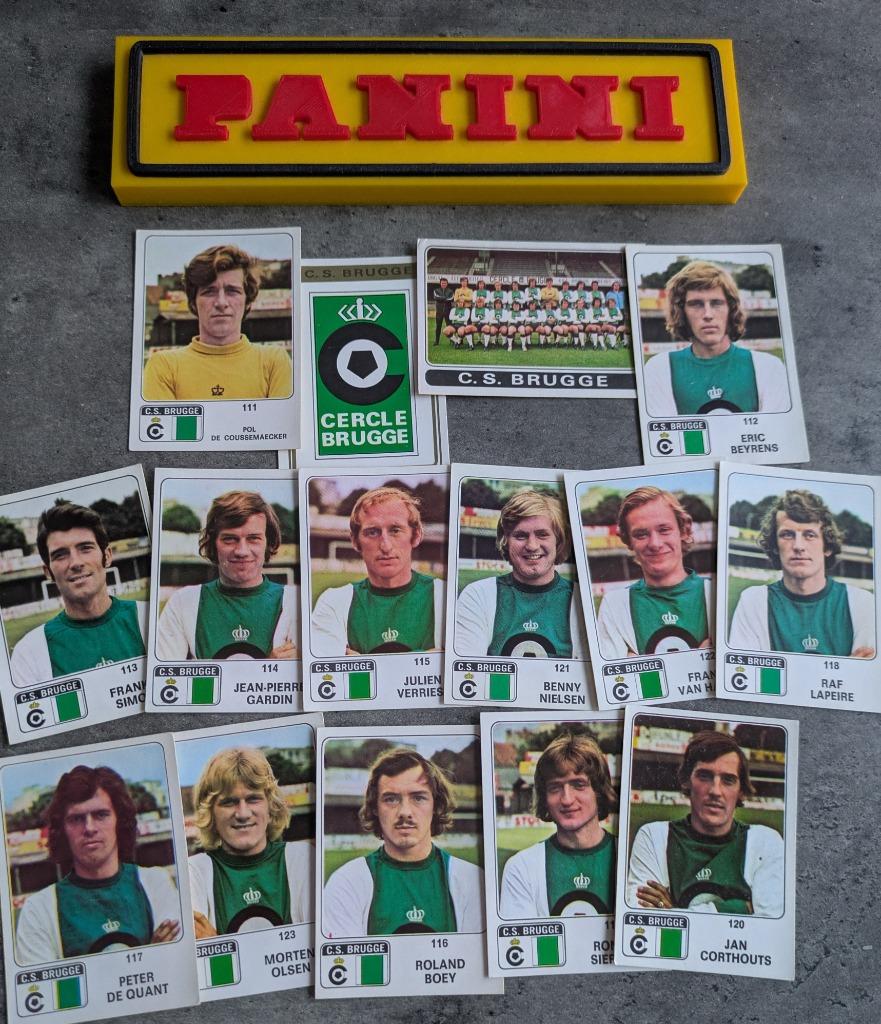 PANINI FOOTBALL 1973/74 CERCLE  BRUGES 15X AUTOCOLLANTS 1973, Envoi