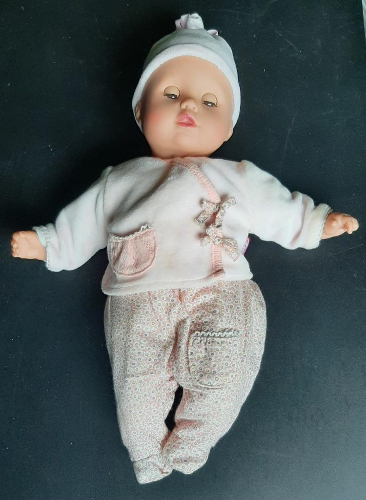 Kwalitatieve pop van het merk Götz - 33cm, Ophalen of Verzenden, Zo goed als nieuw, Babypop
