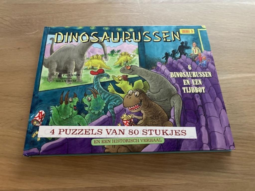 Puzzelboek dinosaurussen, Ophalen, Minder dan 500 stukjes, Zo goed als nieuw, Puzzelboek
