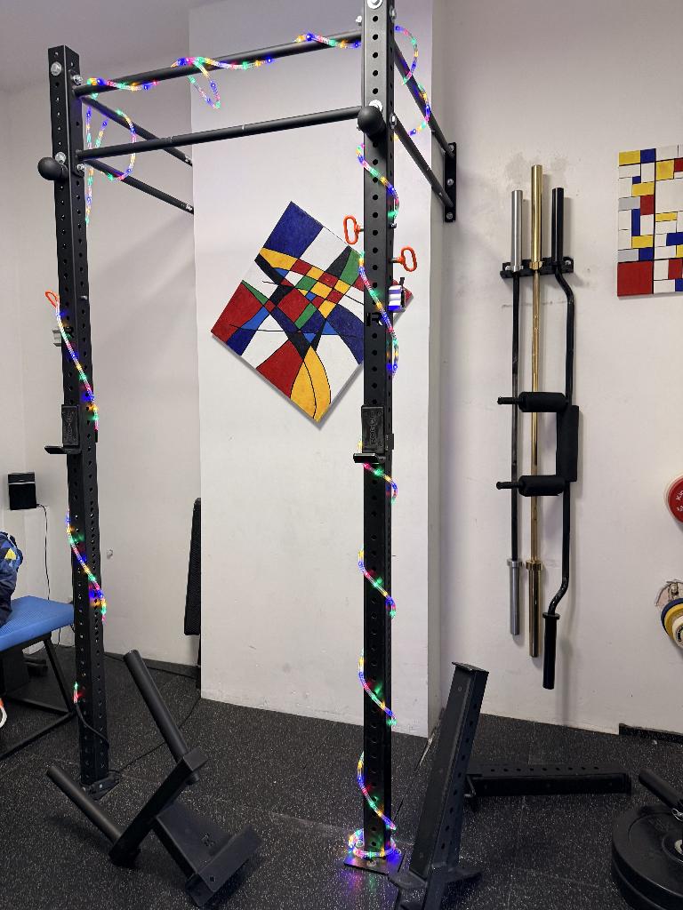 Rogue Squat rack, technogym smith machine  & bike, Ophalen, Gebruikt, Benen, Overige typen