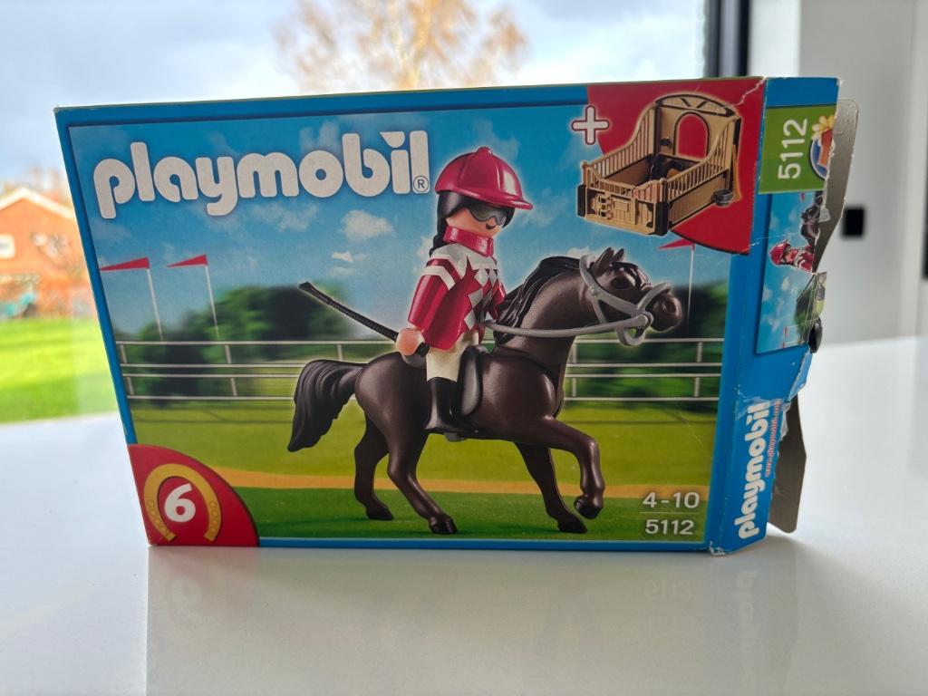 Playmobil (5112) Pur-Sang Arabe et Jockey, Enlèvement, Comme neuf, Ensemble complet