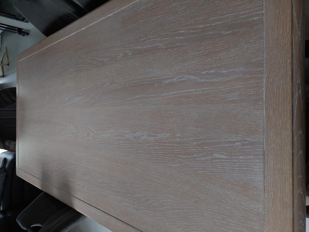 Table salle à manger bois cérusé, Maison & Meubles, Enlèvement, Comme neuf