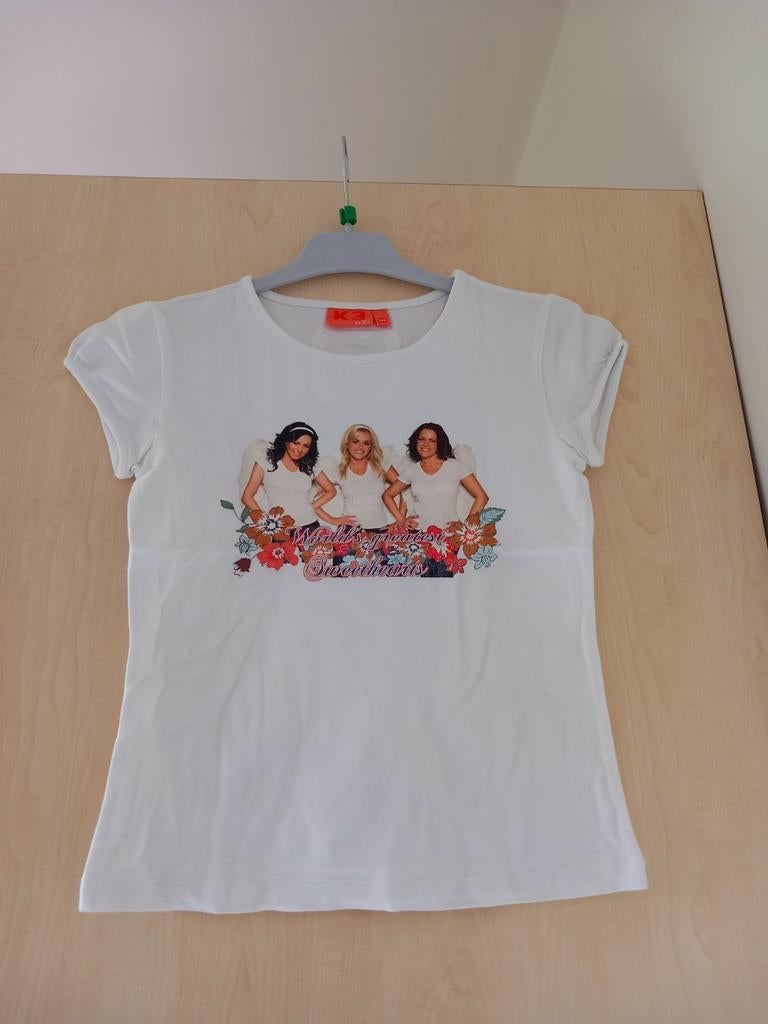 Wit t-shirt K3 Karen, Kristel, Josje, zeer goede staat, Ophalen of Verzenden, Zo goed als nieuw, Kleding