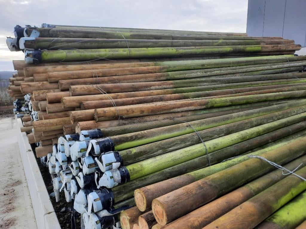 Palen, Ophalen, Gebruikt, 250 cm of meer, Palen