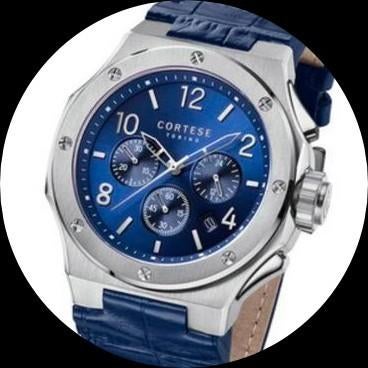 Cortese chirone chronograph quartz, Bijoux, Sacs & Beauté, Montres | Hommes, Acier, Cuir, Enlèvement