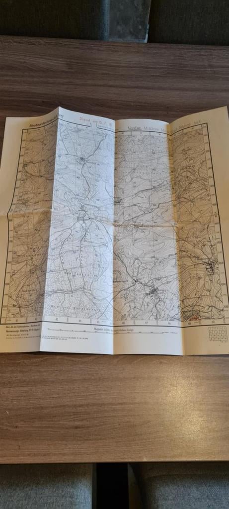 carte secteur Verdun, Allemagne 1WW, Enlèvement ou Envoi