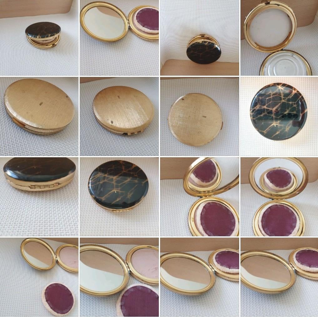 ancien poudrier rechargeable de sac à main rond 19ème Paris, Bijoux, Sacs & Beauté, Bagues, Enlèvement, Or, Or